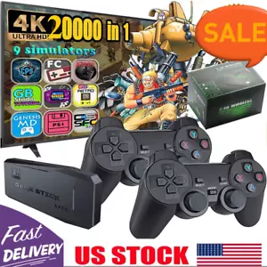 Integrierte 64GB 20000+ Videospielkonsole 4K HDMI TV Game Stick Kabellos Gamepad - Bild 1 von 12