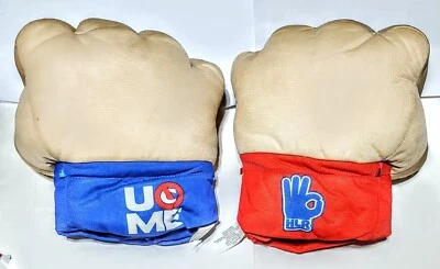 Lot of 2 John Cena WWW Jumbo Superstar Fist Plush  Used. - Image 1 of 3
