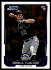 2012 Bowman Draft Picks & Prospects Chrome Jordan Pacheco Colorado Rockies #25