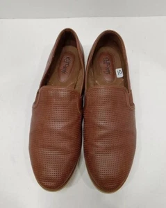 Euro Soft By Sofft Womans Slip On Loafer Shoes Brown Size 10W - Picture 1 of 10