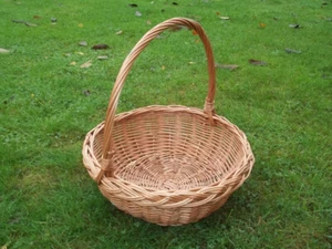 Pilzsammelkorb, Blütenstreukorb, Buffetkorb, Obstkorb aus gesottener Weide - Bild 1 von 1