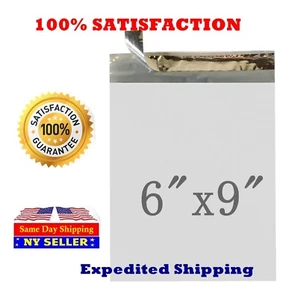 2000 6X9 White 2.0 Mil Poly Mailer Self Sealing Shipping Envelopes Bags PM#1 - Picture 1 of 6