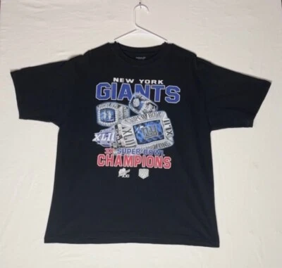  Camiseta Vintage Reebok New York Giants “3X Super Bowl Champions” Tamanho G - Imagem 1 de 3
