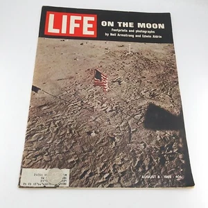8. August 1969 LIFE Magazin auf dem Mond Fotografien Neil Armstrong - Bild 1 von 4