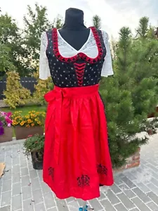 Abito Dirndl blusa bavarese, abito, grembiule Oktoberfest costume dirndl taglia M - Foto 1 di 6