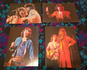 MICK JAGGER/ROLLING STONES - SET OF 4 ORIGINAL RISING SIGNS LARGE POSTER CARDS - Picture 1 of 1