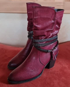 Rieker Stiefeletten rot Größe 39 - Bild 1 von 13