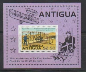 BARBUDA 1978 WRIGHT BROTHERS ANTIGUA BRIEFMARKEN ÜBERDRUCKT BARBUDA SS POSTFRISCH - ANT979 - Bild 1 von 1