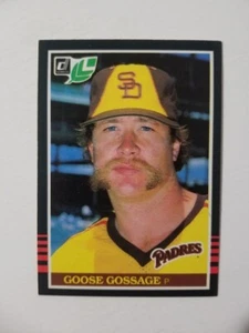 Tarjeta de béisbol Goose Gossage 1985 Donruss Leaf #204 San Diego Padres - Imagen 1 de 2