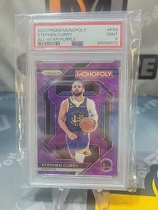 2023 Stephen Curry Prizm Monopoly #PS8 All Star Purple PSA 9 - Picture 1 of 2