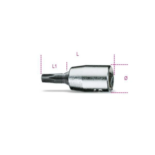 BETA 900TX Chiave a bussola maschio per viti Torx T15 con attacco quadro 1/4  - Immagine 1 di 1