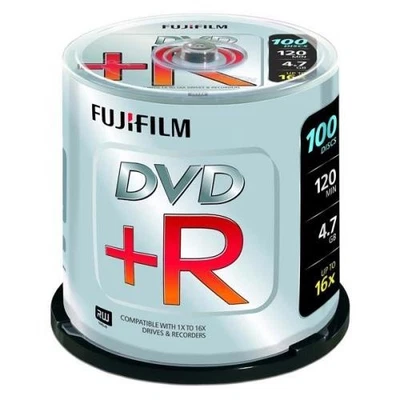 Fujifilm DVD+R 4.7GB 16X Spindle (100 Pack) P10DVPGY08A - Image 1 of 2