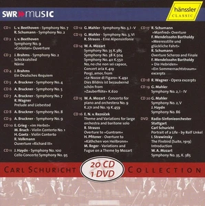 CARL SCHURICHT CARL SCHURICHT COLLECTION [20 CDS/1 DVD] [BOX SET] NEW CD - Picture 1 of 1