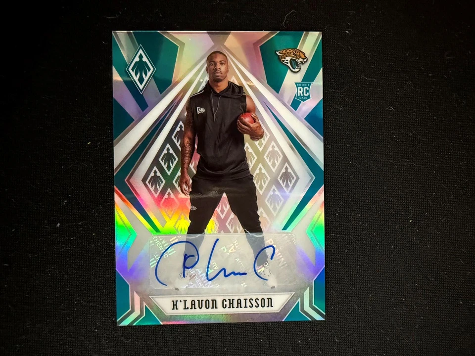 K'Lavon Chaisson 2020 Phoenix Auto Autograph Rookie RC Jacksonville Jaguars D47 - Image 1 of 1