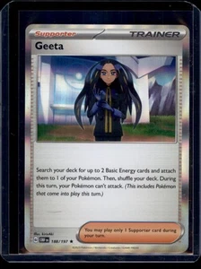 Geeta SV03: Obsidian Flames Pokémon #188/197 Holo Rare NM+ - Picture 1 of 2