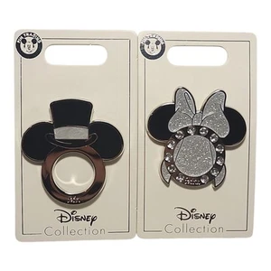 Disney Parks Mickey Minnie Wedding Pins Bride Groom Mr. And Mrs. Mickey Heads - Picture 1 of 9