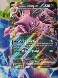 Pokémon Team Rockets Nidoking EX 119/182 Destined Rivals - Picture 1 of 6