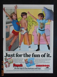 1986 3 junge Jungen tragen Funpals Unterhoos Unterwäsche Superman Thundercats AD - Bild 1 von 2