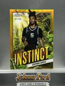 2024-25 Topps Cromo Baloncesto Stephon Castle Instinct Oro Refractor 7/50 - Imagen 1 de 2