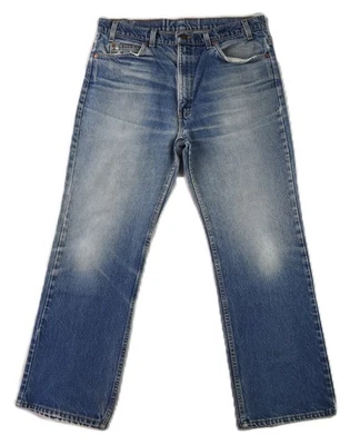 VTG 90s Levi’s 517 USA Men’s 35 x 29 Orange Tab Boot Cut Saddleman Denim Jeans - Image 1 of 4