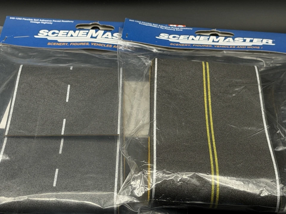 HO Scale Walthers SceneMaster 949-1252 Flexible Self Adhesive Paved Roadway Hwy
