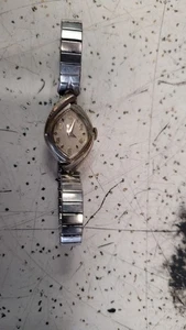 UNTESTED Womens BULOVA 10 M6 10k RGP Bezel Stainless Steel Watch Stretch Band - Picture 1 of 8
