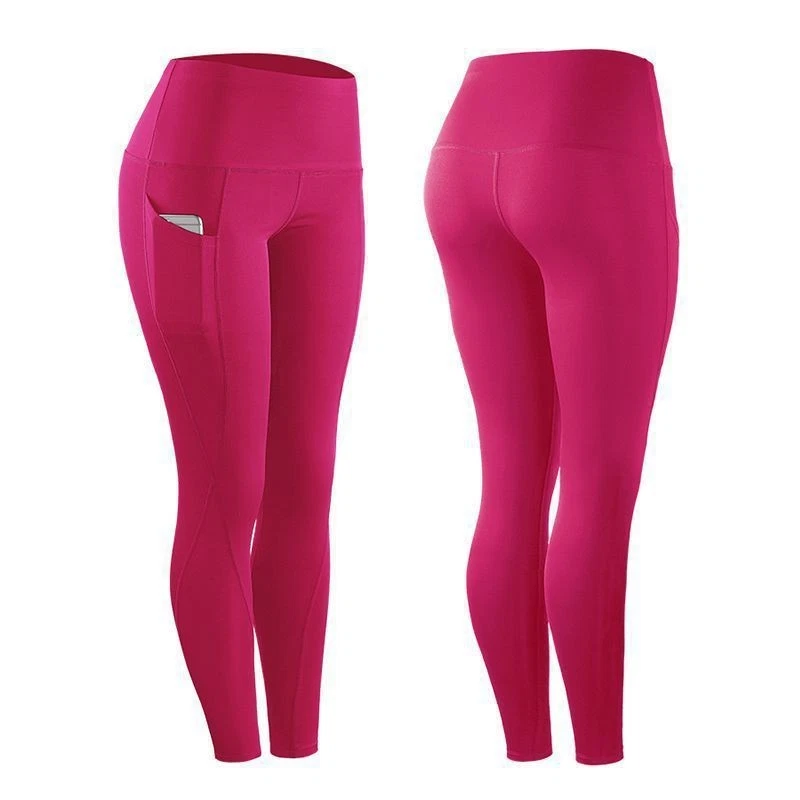 Women's High Waist Yoga Pants Gym Leggings with Pocket Fitness Sports Running - Image 1 of 4
