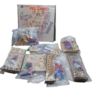 Chadwick Peg Games Set of 7 #97980 Vintage 1989 Brain Teasers Puzzles - Picture 1 of 7