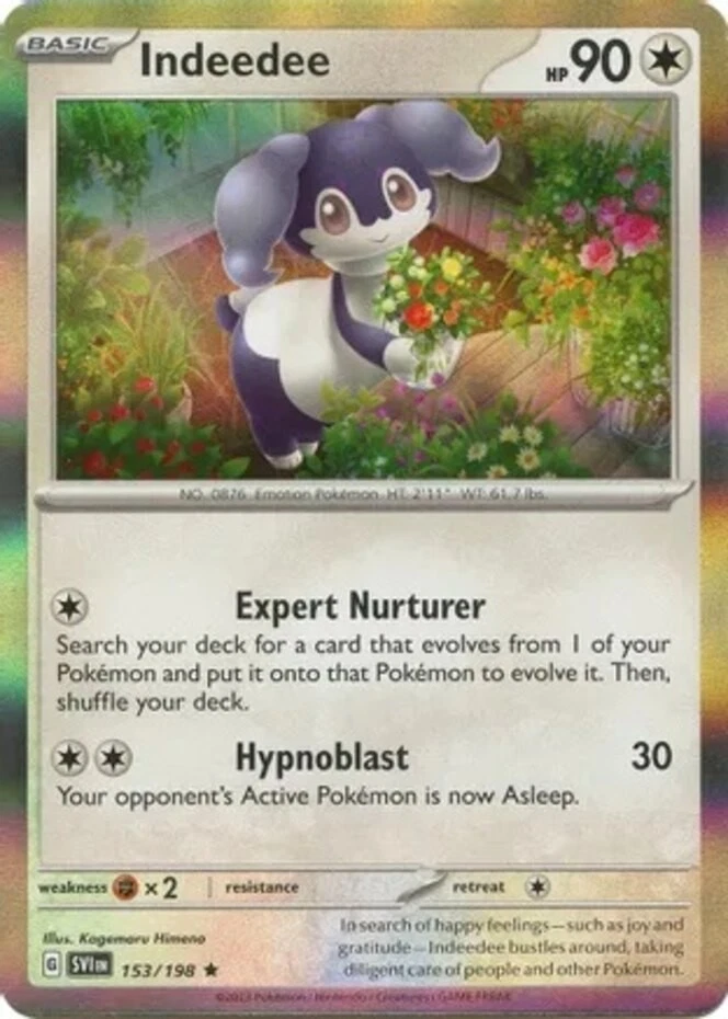 Pokemon - Indeedee - 153/198 - Holo Rare - Scarlet & Violet - Base Set - NM - Image 1 of 1