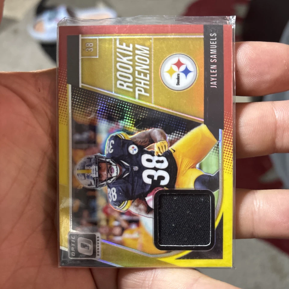 2018 Donruss Optic Rookie Phenom Jerseys Horizontal Jaylen Samuels #RP-JL RC - Image 1 of 2