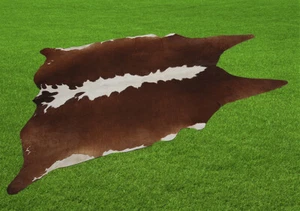 100% New Cowhide Rugs Area Cow Skin Leather (60" x 58") Cow hide SA-374 - Picture 1 of 3
