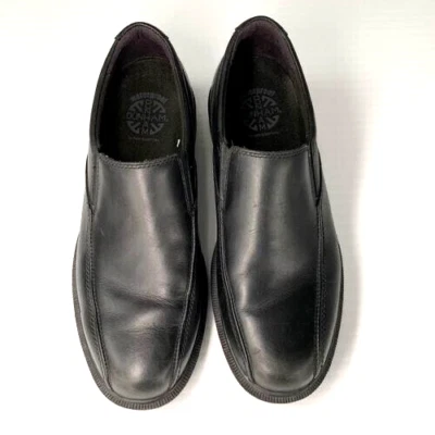 Zapato Dunham Hombre 9.5 D Cuero Sin Cordones Negro Suela Abzorb Jaffrey MCT412 Core Ex Foto 1 de 4