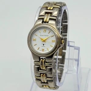 Ladies SERGIO VALENTE Two-Tone Classic Quartz Bracelet Watch, White Dial, 25mm - Picture 1 of 7