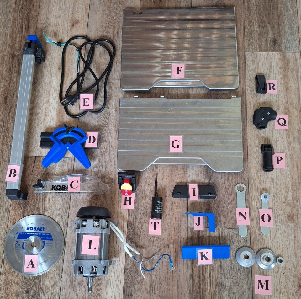 Piezas de repuesto para sierra para azulejos de cobalto KWS-B7-20 (R) Foto 1 de 1