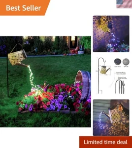 Solar-Powered Waterproof Watering Can Lights - Retro Metal Garden Decor Lantern - Picture 1 of 9