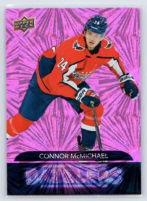 2020-21 Upper Deck Dazzlers Pink Connor McMichael #DZ-99 Rookie RC Capitals SSP - Image 1 of 2