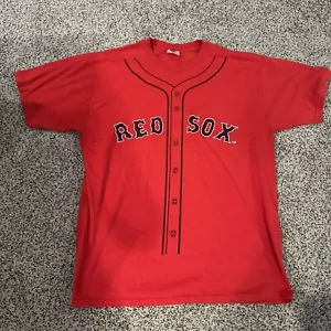 VINTAGE MLB BOSTON RED SOX NOMAR GARCIAPARA DUNKIN DONUTS JERSEY #5 Sz XL. EUC - Picture 1 of 6