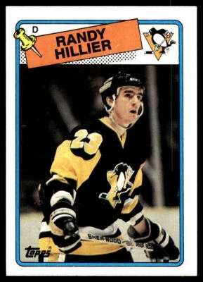 1988-89 Topps #158 Randy Hillier Pittsburgh Penguins Hockey Card - Image 1 of 2