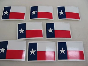8 TEXAS STATE FLAG Sticker Decal LOT 4 boat car Window Truck suv Wholesale RICA - Picture 1 of 3