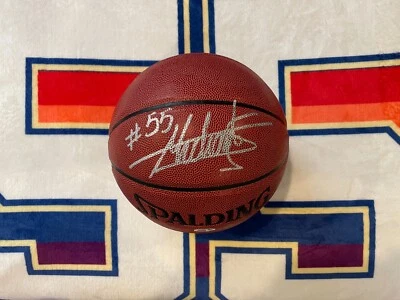 Baloncesto Spalding firmado por DIKEMBE MUTOMBO CERTIFICADO DE AUTENTICIDAD PSA/DNA Denver Nuggets ATL Hawks Foto 1 de 4