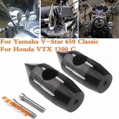 Spike Motorcycle 1" Handlebar Risers For Yamaha V-Star 650 Classic Custom 25.4mm - Image 1 of 4
