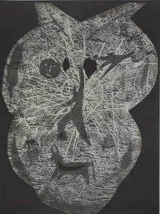 Pablo PICASSO : Diurnes, Masque au coeur, Phototypie originale - Picture 1 of 6