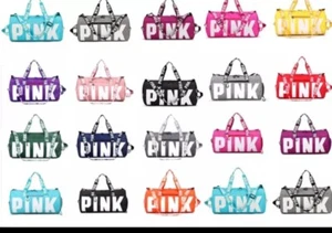 💖💖💖 Pink Duffel Bags Travel/Gym Water Proof 💖💖💖 - Picture 1 of 19