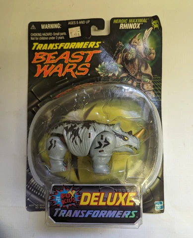 Transformers Beast Wars Maximal Rhinox Deluxe Transmetals 2 Fox Kids (1999) NIB Cover