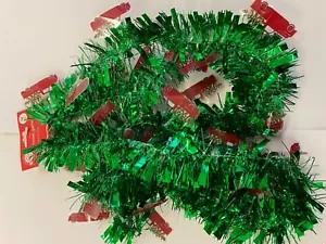 1 PK 9ft. red Tinsel Garland w/ red truck accents xmas part decor - Picture 1 of 1