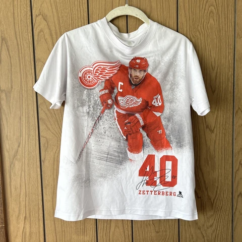 Youth Large (10-12) Detroit Red Wings Premium Shirt  Zetterberg Howard Levelwear Cover