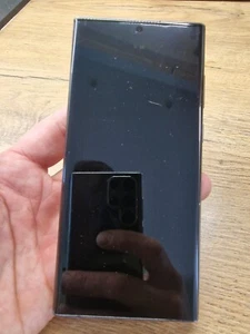 USED Samsung Galaxy S22 Ultra SM-S908B LCD Display Screen Original black frame - Zdjęcie 1 z 7