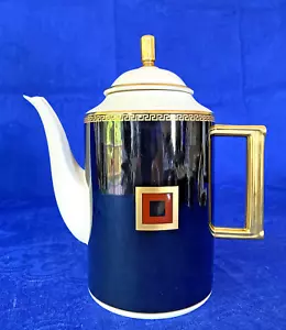 Lenox Tea/Coffee Kettle (48 oz) by Colin Cowie Insignia, bone china 9" tall - Picture 1 of 10