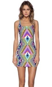 NWT   $256  Sz S MARA HOFFMAN  WHITE HORIZON MINI DRESS   COVER UP - Picture 1 of 5