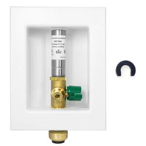 EFIELD Ice Maker Box ,1/4 Turn Valve ,1/2" Push fit Inlet/SS Hammer Arrestor - Picture 1 of 5